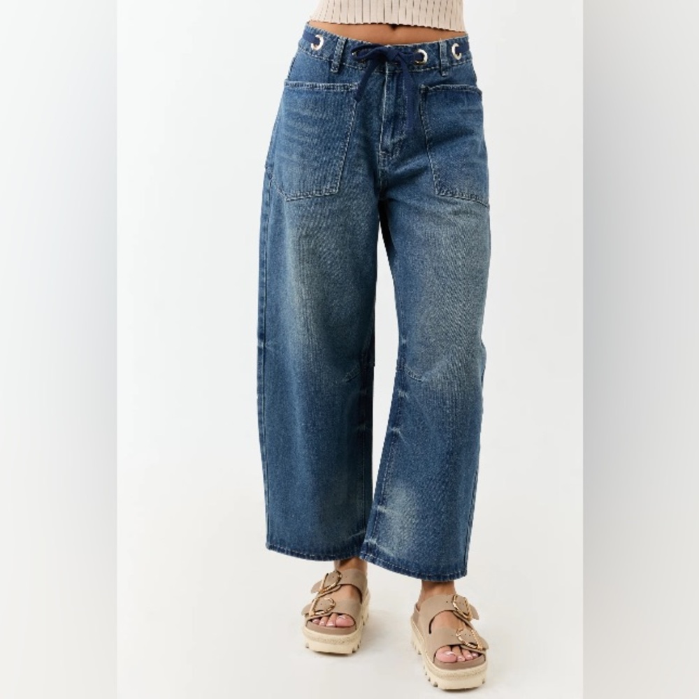 Very J Rope Barrel jeans